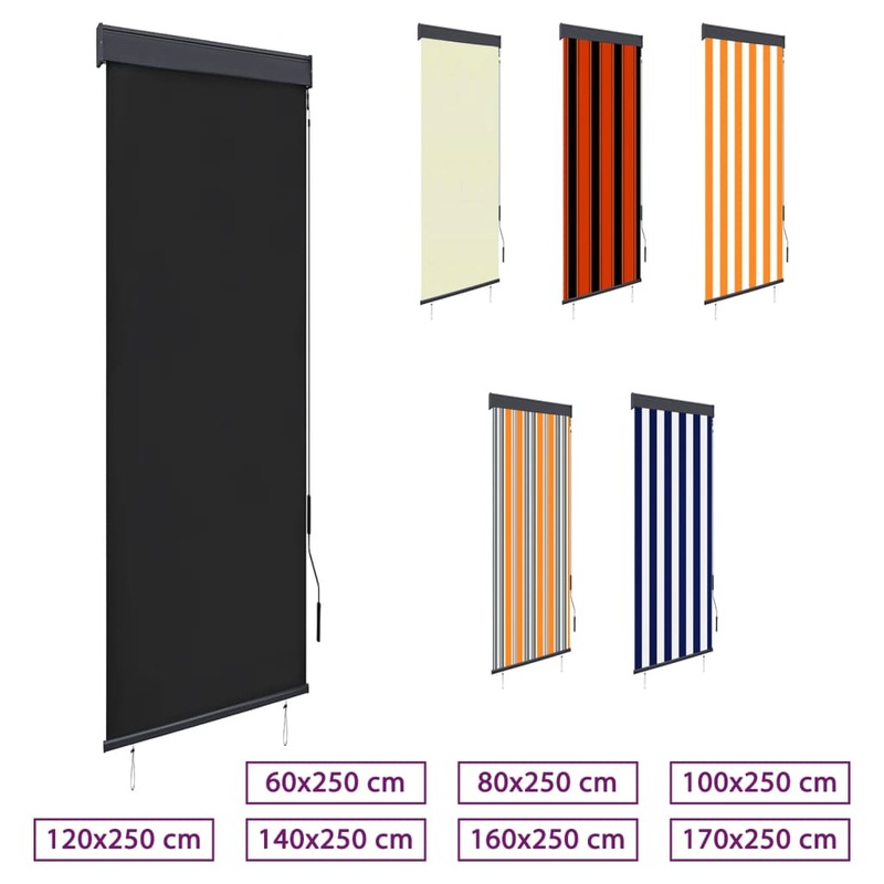 Buy Outdoor Roller Blind Patio Balcony Shade Awning Multi Colours/Sizes ...