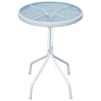 Bistro Table Grey 50x71 cm Steel vidaXL
