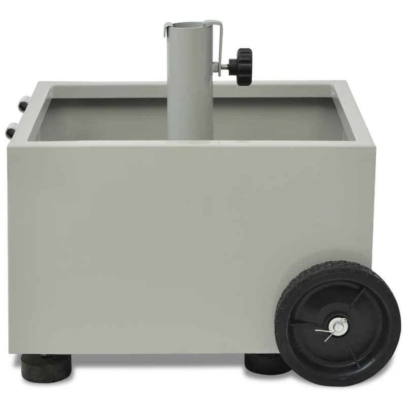 Outdoor Umbrella Stand Plant Pot Grey MyDeal