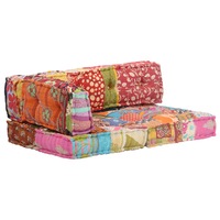 Pouffe Patchwork Fabric vidaXL