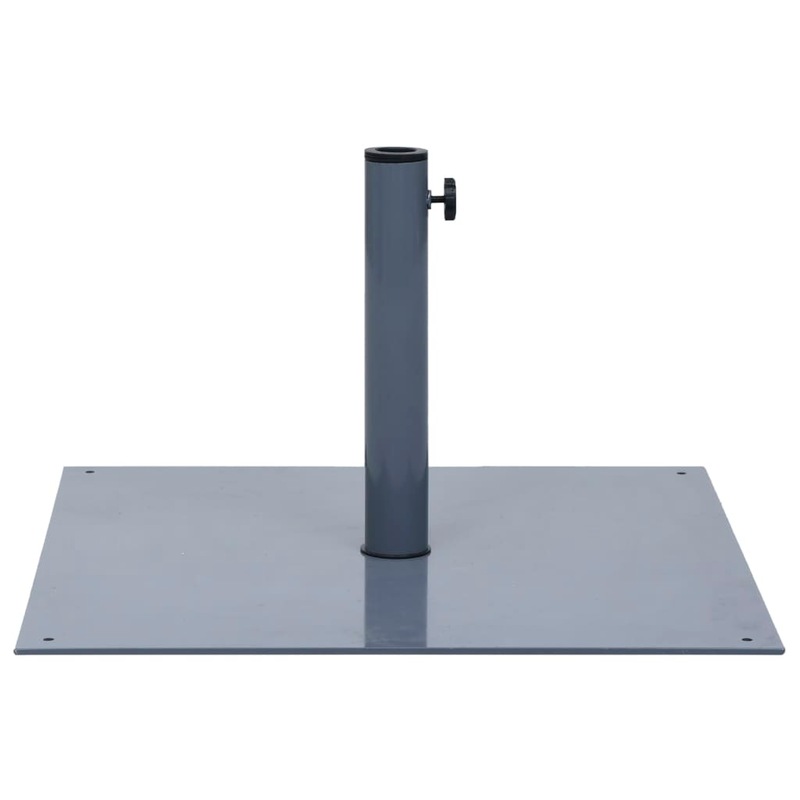 Parasol Base Dark Grey Steel Square 17 kg MyDeal