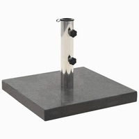 Parasol Base Granite 28.5 kg Square Black vidaXL