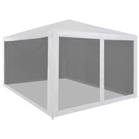Party Tent with 4 Mesh Sidewalls 4x3 m vidaXL