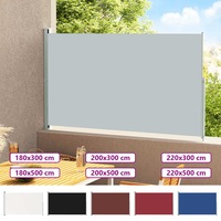 Patio Retractable Side Awning Privacy Screen Sunshade Canopy Balcony vidaXL