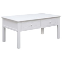 Coffee Table White 100x50x45 cm Wood vidaXL
