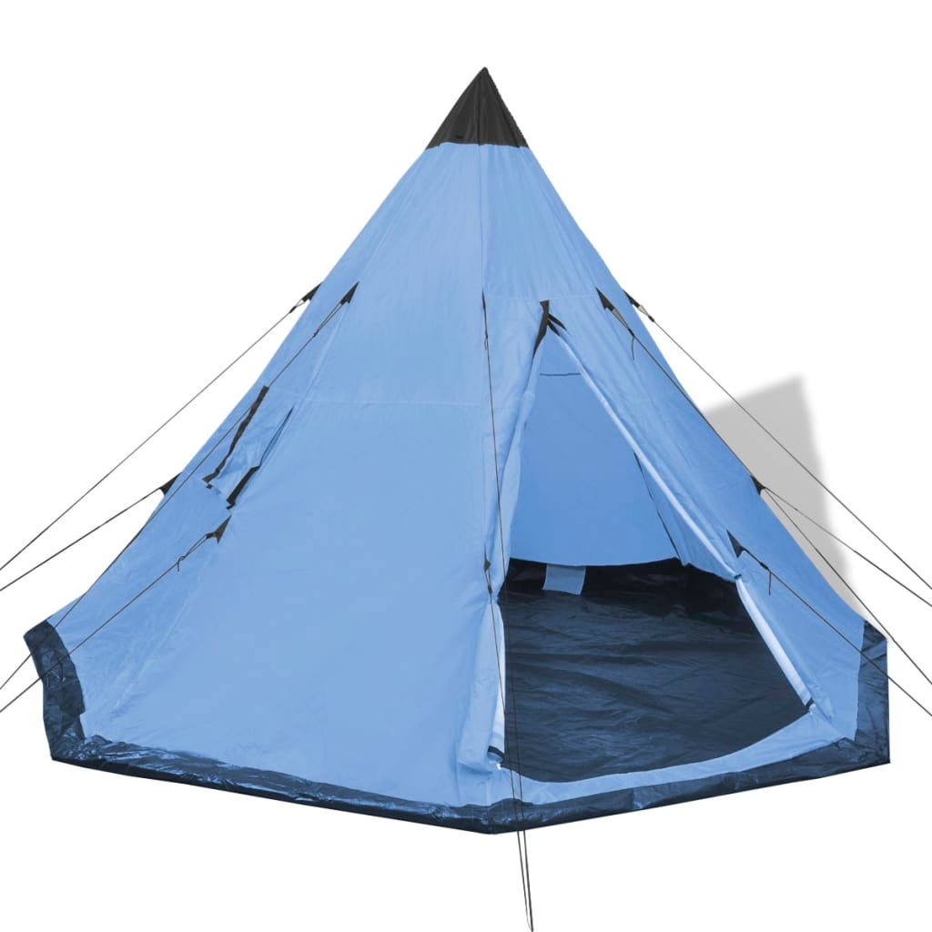 4-person Tent Blue vidaXL