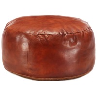 Pouffe Tan 60x30 cm Genuine Goat Leather vidaXL