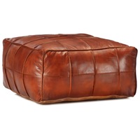 Pouffe Tan 60x60x30 cm Genuine Goat Leather vidaXL