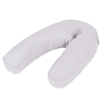 Pregnancy Pillow J-Shaped 54x(36-43) cm Grey vidaXL