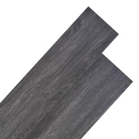 Non Self-adhesive PVC Flooring Planks 5.26 m� 2 mm Black and White vidaXL