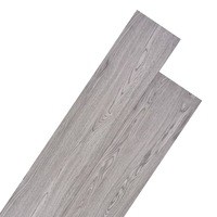 Non Self-adhesive PVC Flooring Planks 5.26 m� 2 mm Dark Grey vidaXL