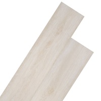 Non Self-adhesive PVC Flooring Planks 5.26 m� 2 mm Oak Classic White vidaXL