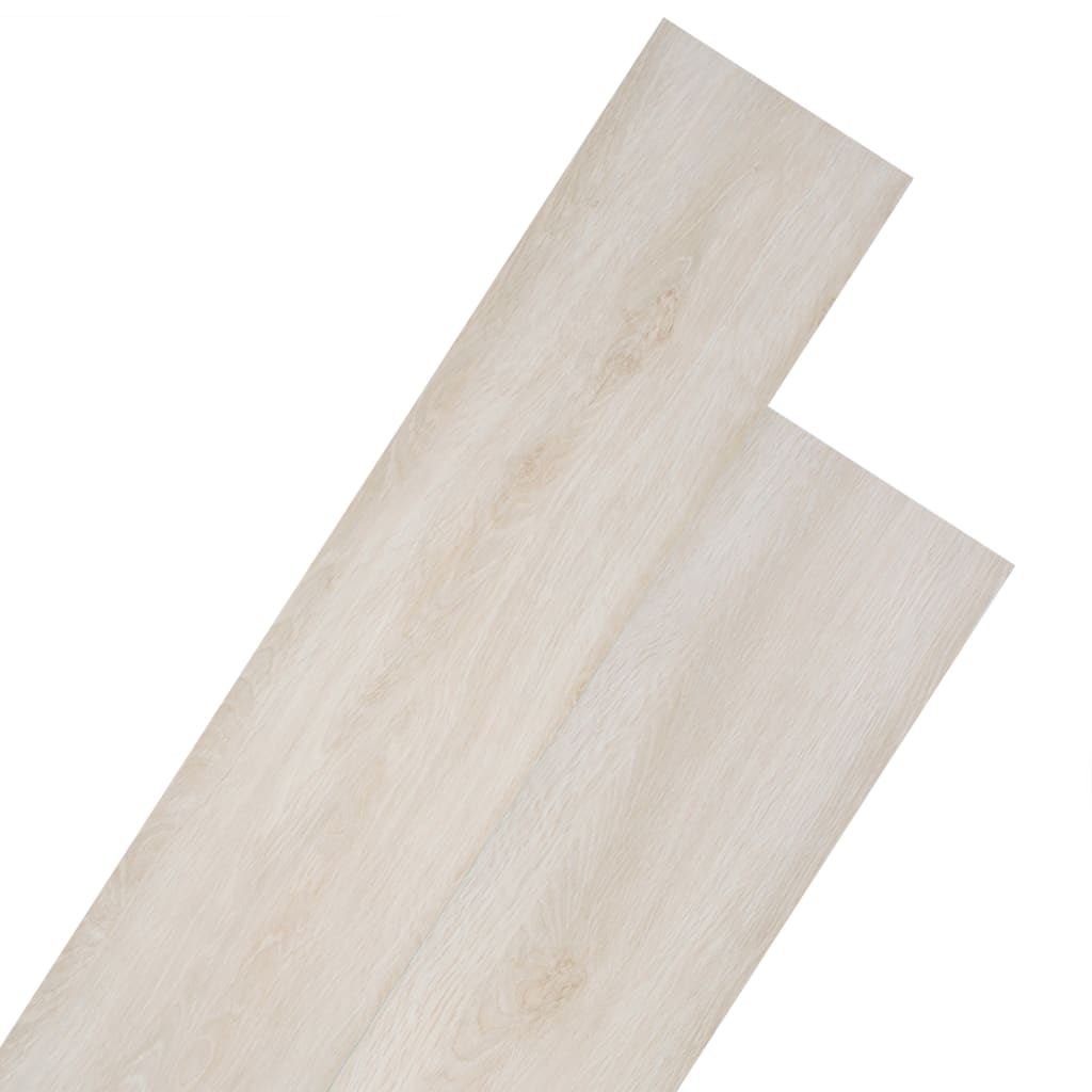 Non Self-adhesive PVC Flooring Planks 5.26 m?? 2 mm Oak Classic White vidaXL