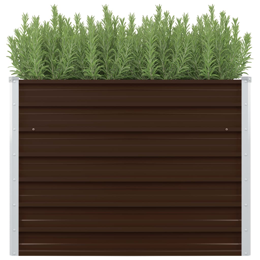 Raised Garden Bed 100x100x77cm Galvanised Steel Planter Multi Colours vidaXL