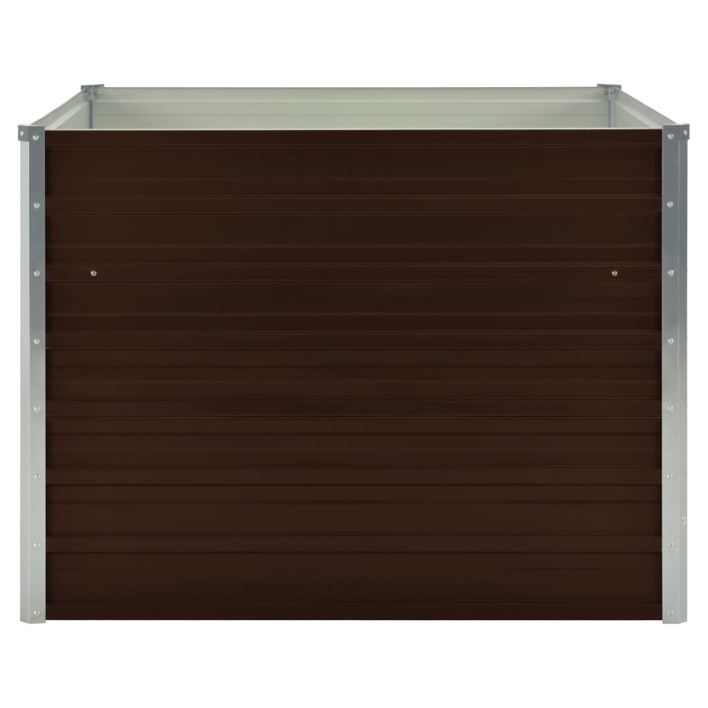 Raised Garden Bed 100x100x77cm Galvanised Steel Planter Multi Colours vidaXL