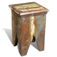Stool Solid Reclaimed Wood vidaXL