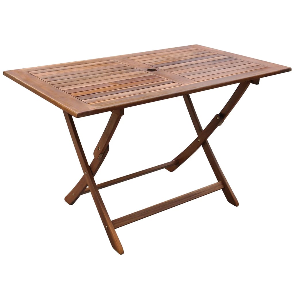 Garden Table 120x70x75 cm Solid Acacia Wood vidaXL