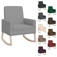 Rocking Chair Fabric Armchair Living Room Relaxing Seat Multi Colours vidaXL