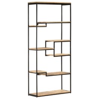 Bookcase 80x30x180 cm Rough Mango Wood vidaXL