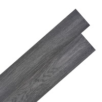 Self-adhesive PVC Flooring Planks 5.02 m?2 mm Black and White vidaXL