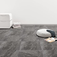 Self-adhesive PVC Flooring Planks 5.11 m?Black with Pattern vidaXL