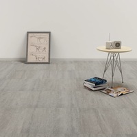 Self-adhesive PVC Flooring Planks 5.11 m?Grey Stippled vidaXL