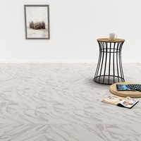 Self-adhesive PVC Flooring Planks 5.11 m?White Marble vidaXL