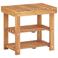 Shoe Rack 50x32x45 cm Solid Acacia Wood vidaXL