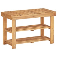Shoe Rack 70x32x46 cm Solid Acacia Wood vidaXL