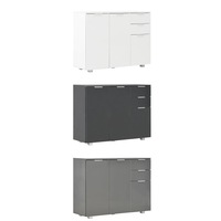 Sideboard Living Room Hallway Buffet Wooden Storage Cabinet with Drawers vidaXL