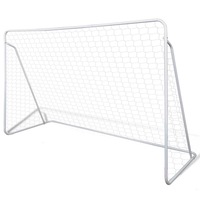 Soccer Goal Post Net Set Steel 240 x 90 x 150 cm High-quality vidaXL