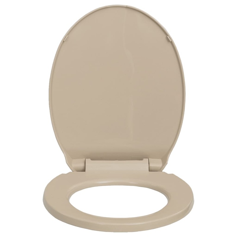 Buy SoftClose Toilet Seat Beige Oval MyDeal