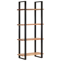 4-Tier Bookcase 80x40x180 cm Solid Acacia Wood vidaXL