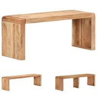 Solid Acacia Wood Bench Wooden Entryway Wardrobe Bench 110x46/160x45 cm vidaXL