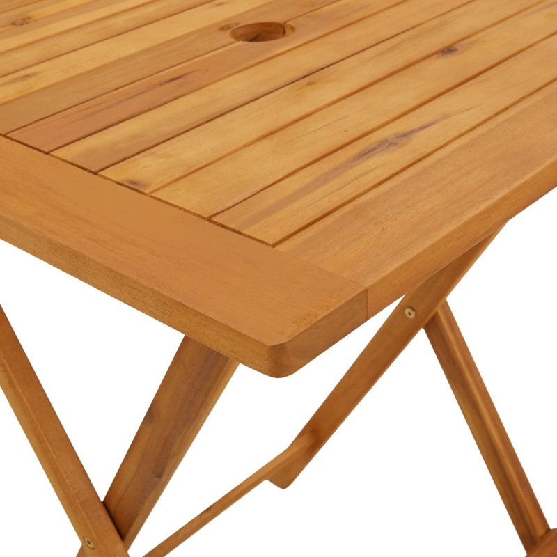 Buy Folding Garden Table 60x60x75 cm Solid Acacia Wood vidaXL MyDeal
