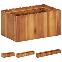 Solid Acacia Wood Garden Raised Bed Outdoor Planter Pot Multi Sizes vidaXL