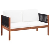 Garden Sofa 2-Seater Solid Acacia Wood vidaXL