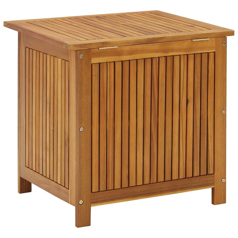 Buy Garden Storage Box 60x50x58 cm Solid Wood Acacia - MyDeal