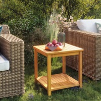 Side Table Solid Acacia Wood 45x45x45 cm vidaXL
