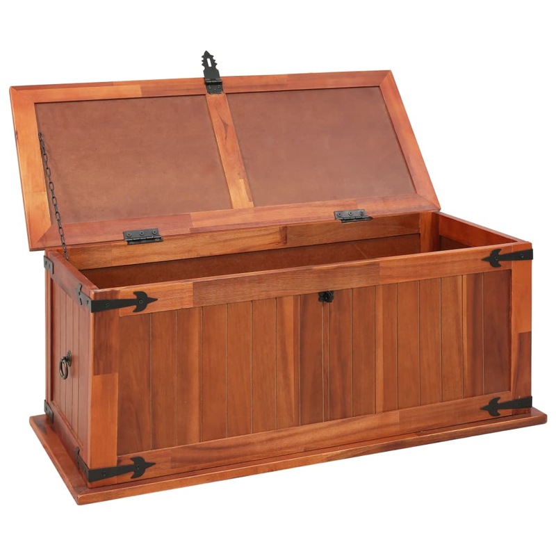 Buy Storage Chest 90x45x40 cm Solid Acacia Wood vidaXL - MyDeal