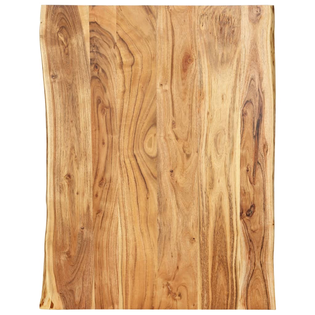 Table Top Solid Acacia Wood 80x(50-60)x2.5 cm vidaXL