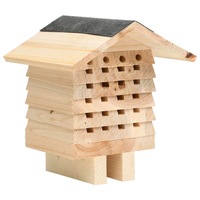 Bee Hotel Solid Firwood 22x20x20 cm vidaXL