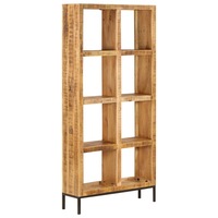 Bookshelf 80x25x175 cm Solid Mango Wood vidaXL