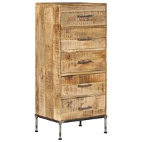 Chest of Drawers 45x35x106 cm Solid Mango Wood vidaXL