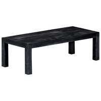 Coffee Table Black 110x50x35 cm Solid Mango Wood vidaXL