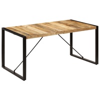 Dining Table 160x80x75 cm Solid Mango Wood vidaXL