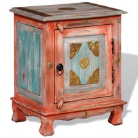 Nightstand Solid Mango Wood Orange vidaXL