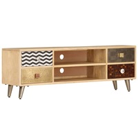 TV Cabinet 120x30x40 cm Solid Mango Wood vidaXL