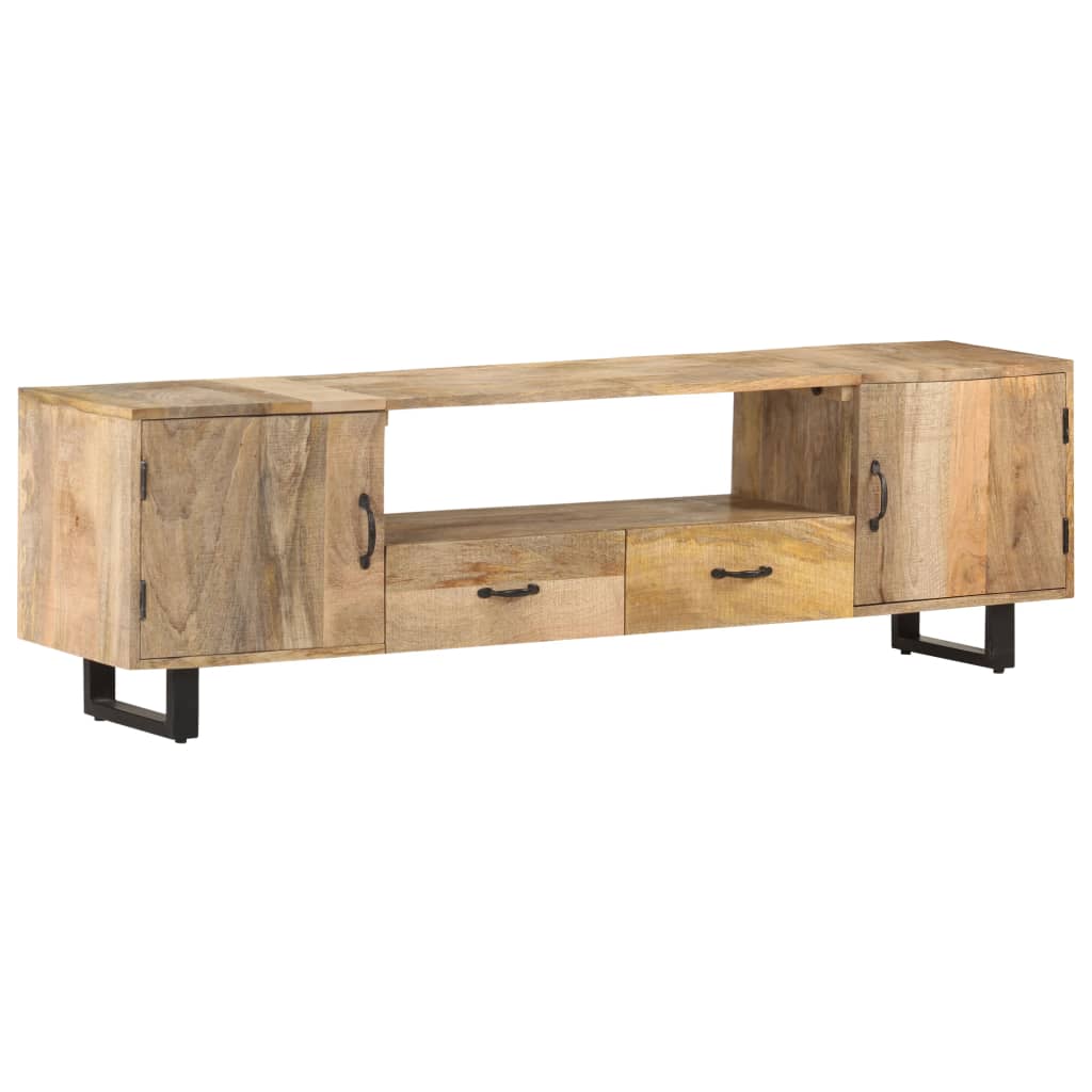 TV Cabinet 160x30x45 cm Solid Mango Wood vidaXL
