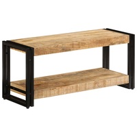 TV Cabinet 90x30x40 cm Solid Mango Wood vidaXL
